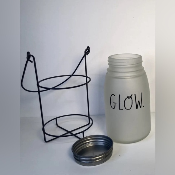 Rae Dunn GLOW jar with stand​​ - Picture 2 of 3